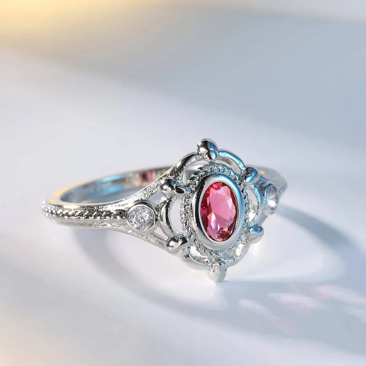Rose Crystal & Cubic Zirconia Oval Ring sold by Zulily product image thumbnail 2