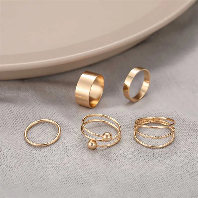 Goldtone Bypass & Layered Ring Set made by Zulily