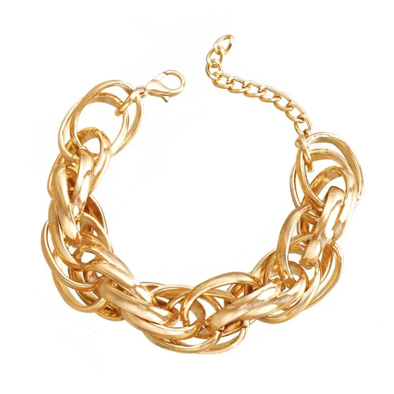 Goldtone Crossing Bracelet made by Zulily
