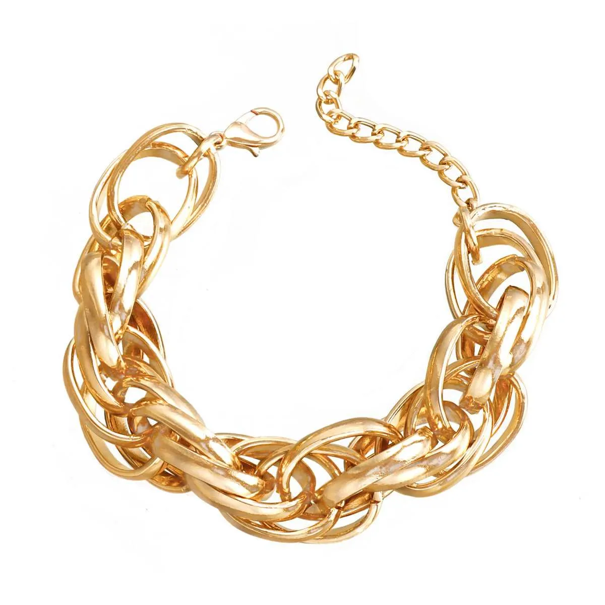 Goldtone Crossing Bracelet sold by Zulily