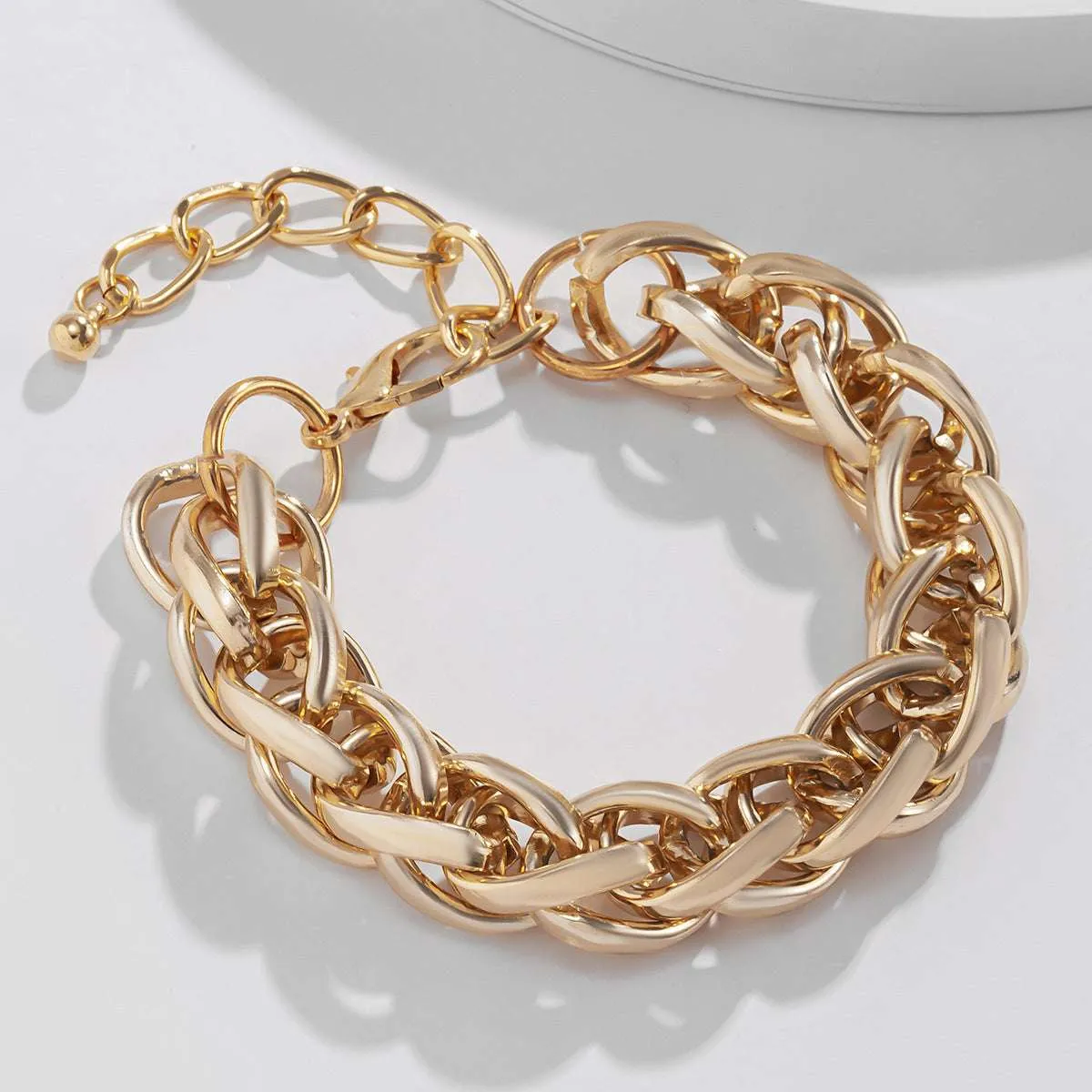 Goldtone Crossing Bracelet sold by Zulily product image thumbnail 2