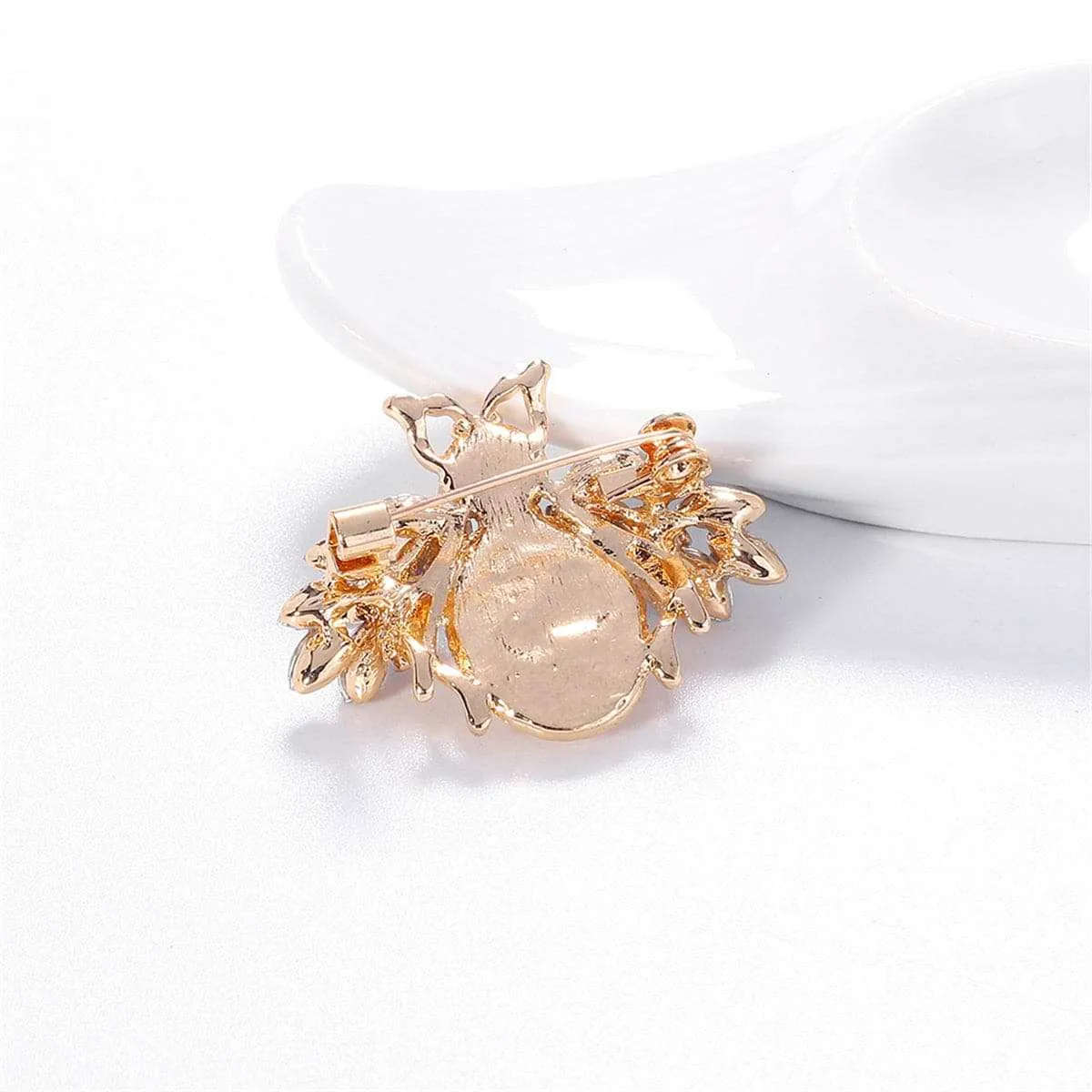 Gemstone & Goldtone Bee Brooch sold by Zulily product image thumbnail 2