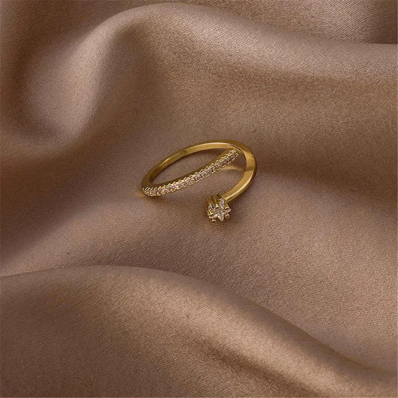 Cubic Zirconia & Goldtone Star Ring made by Zulily