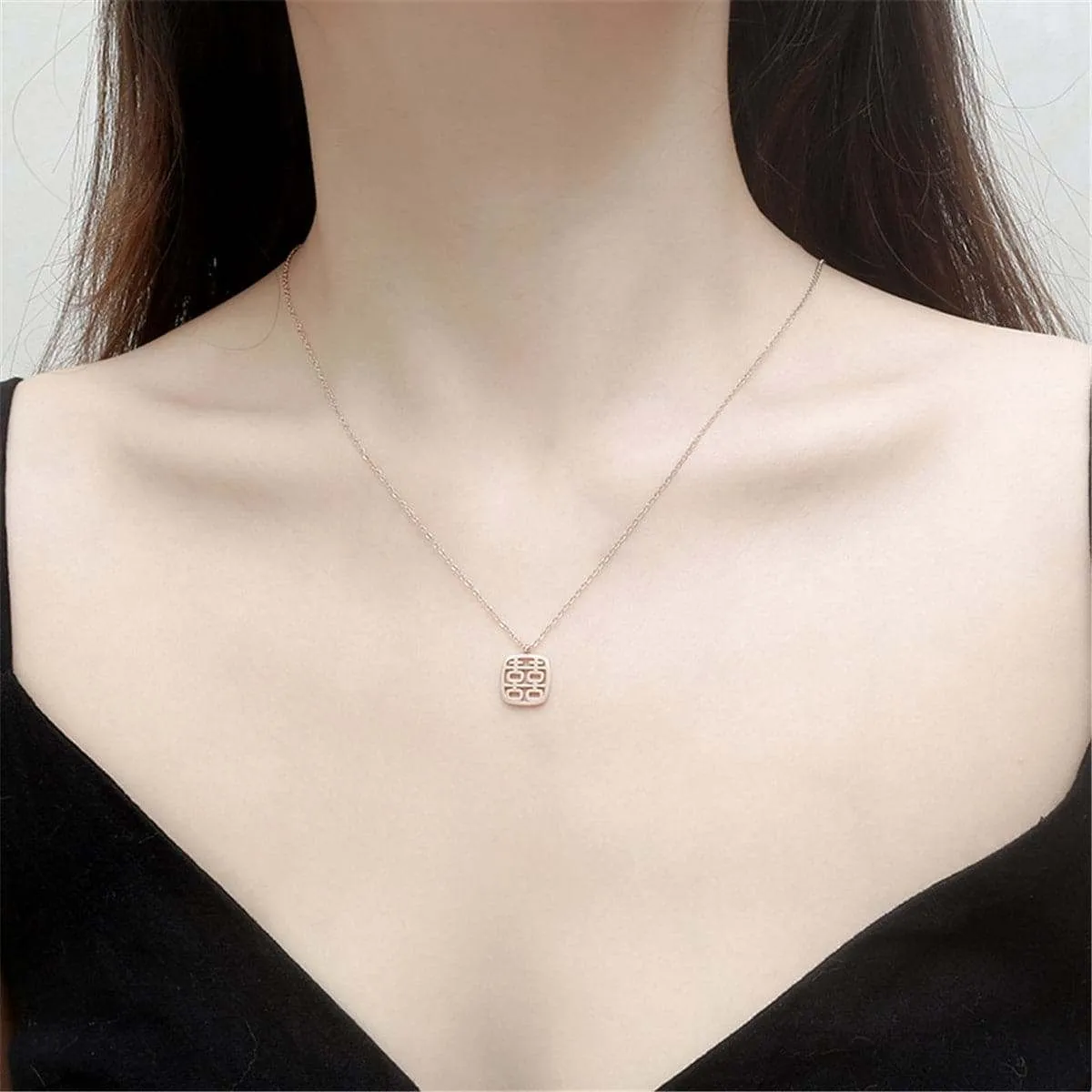Rose Goldtone Happiness Pendant Necklace sold by Zulily product image thumbnail 2