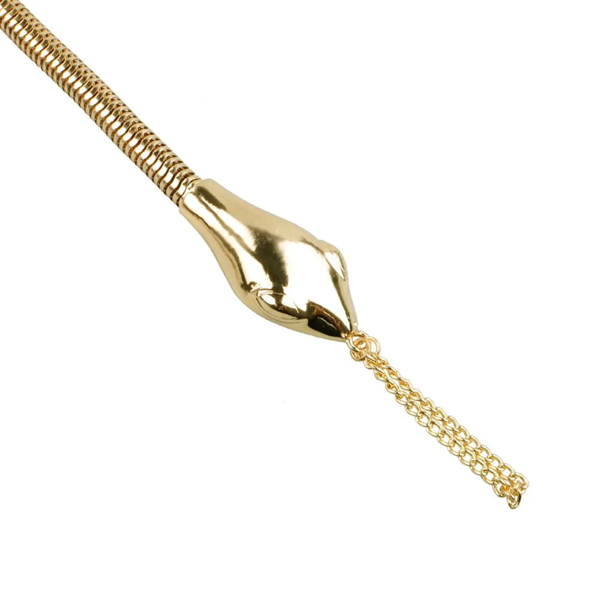 Goldtone Snake Chain Ankle-To-Ring Anklet sold by Zulily