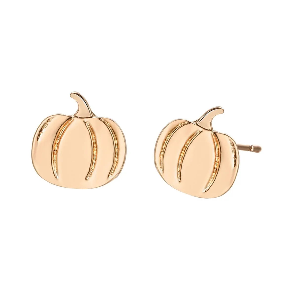 Goldtone Pumpkin Stud Earrings sold by Zulily