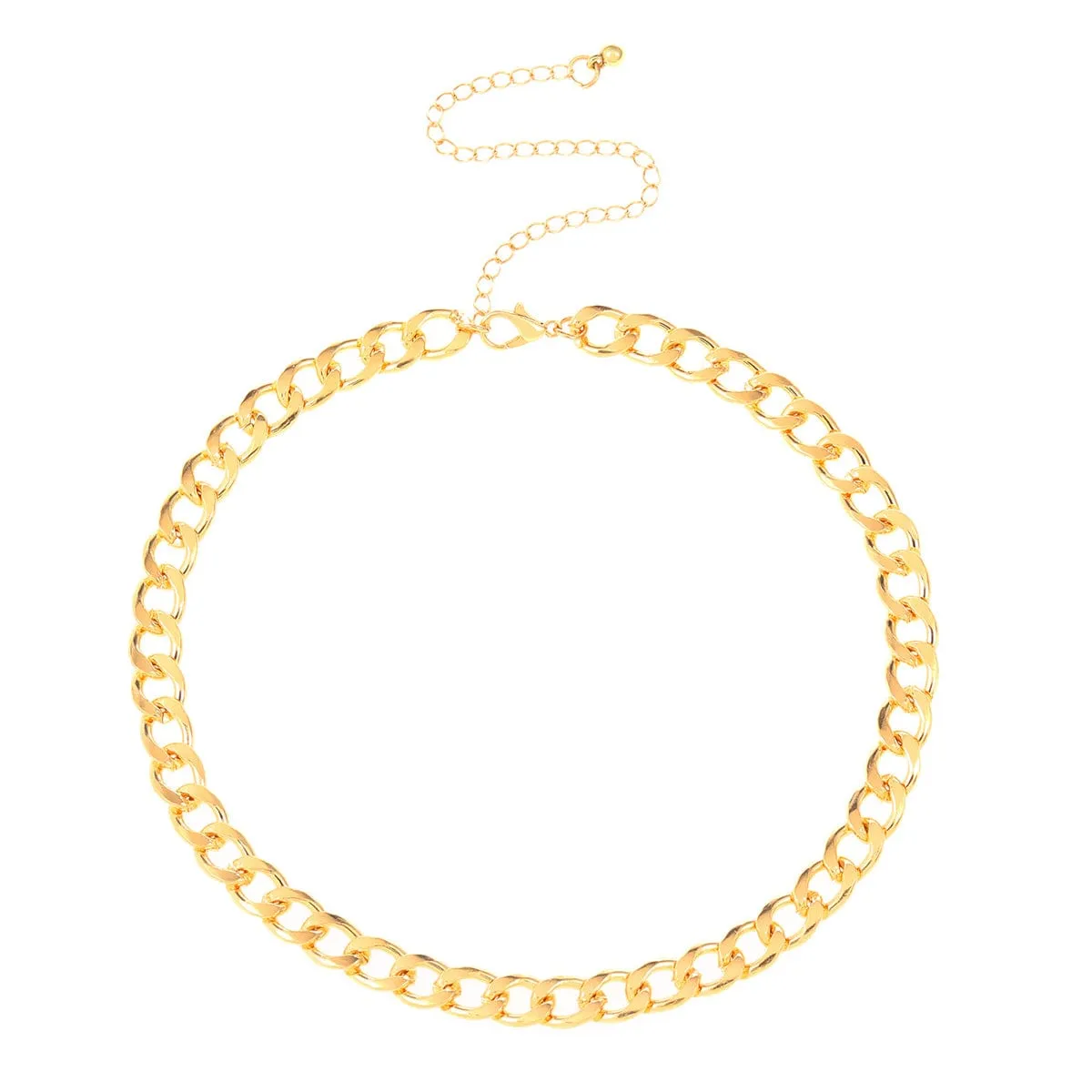 Goldtone Cuban Chain Necklace sold by Zulily product image thumbnail 3