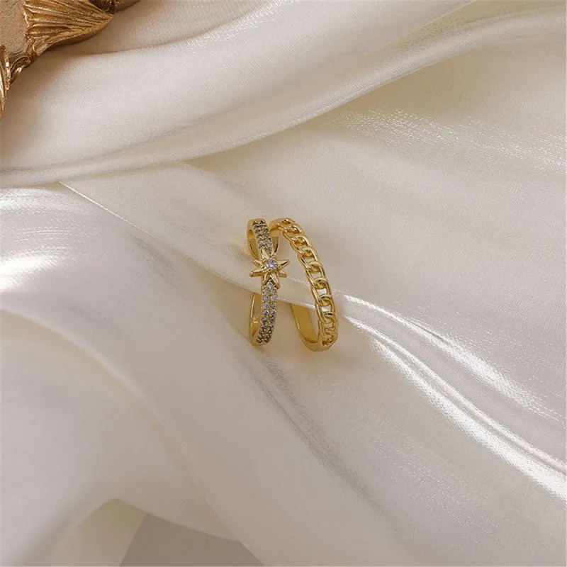 Cubic Zirconia & Goldtone Star Clip-On Earring made by Zulily
