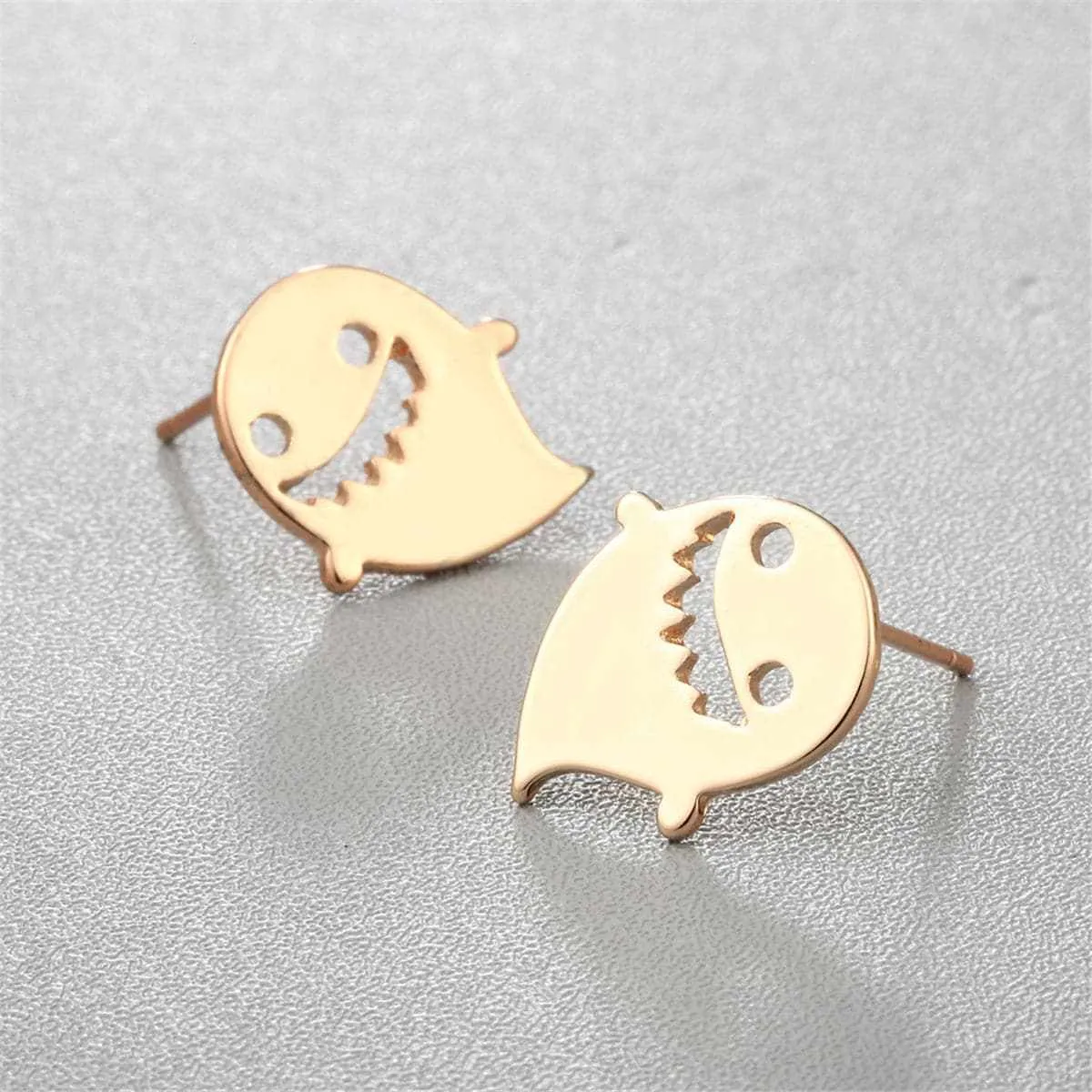 Goldtone Ghost Stud Earrings sold by Zulily product image thumbnail 3