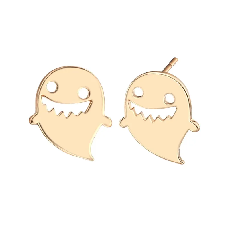Goldtone Ghost Stud Earrings made by Zulily