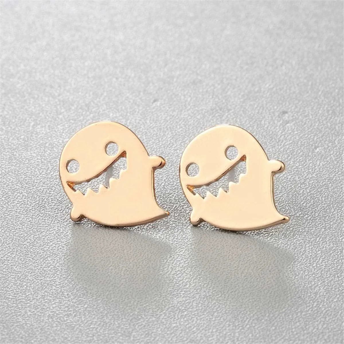 Goldtone Ghost Stud Earrings sold by Zulily product image thumbnail 2
