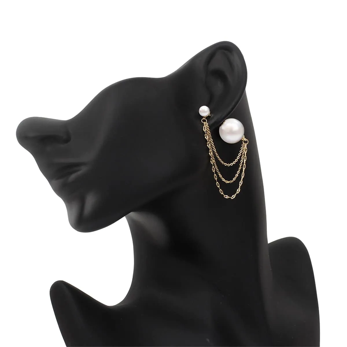 Pearl & Goldtone Chains Ear Jackets sold by Zulily product image thumbnail 2