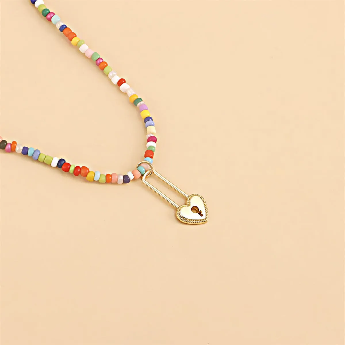 Multicolor Howlite & Pearl Goldtone Heart Pendant Necklace Set sold by Zulily product image thumbnail 2