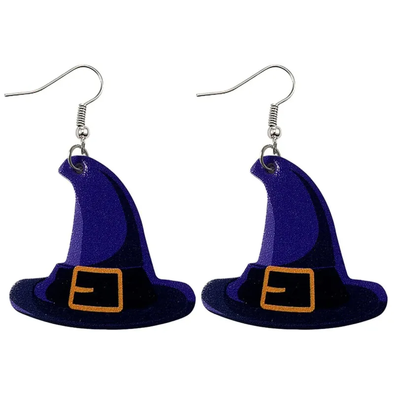 Blue Witch Hat Drop Earrings made by Zulily