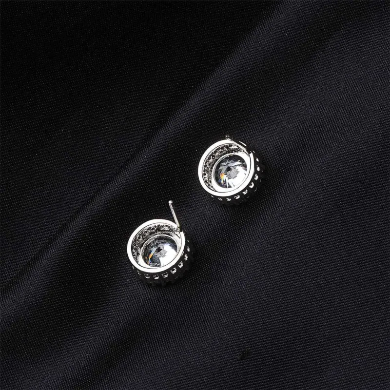 Cubic Zirconia & Crystal Silvertone Hola Stud Earrings made by Zulily