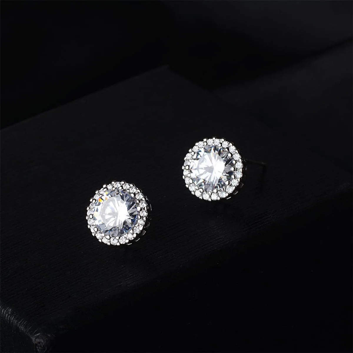 Cubic Zirconia & Crystal Silvertone Hola Stud Earrings sold by Zulily product image thumbnail 2