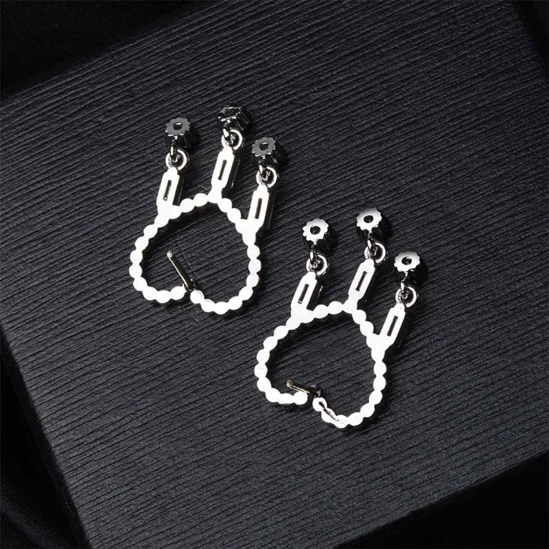Cubic Zirconia & Silvertone Open Heart Tassel Drop Earrings made by Zulily