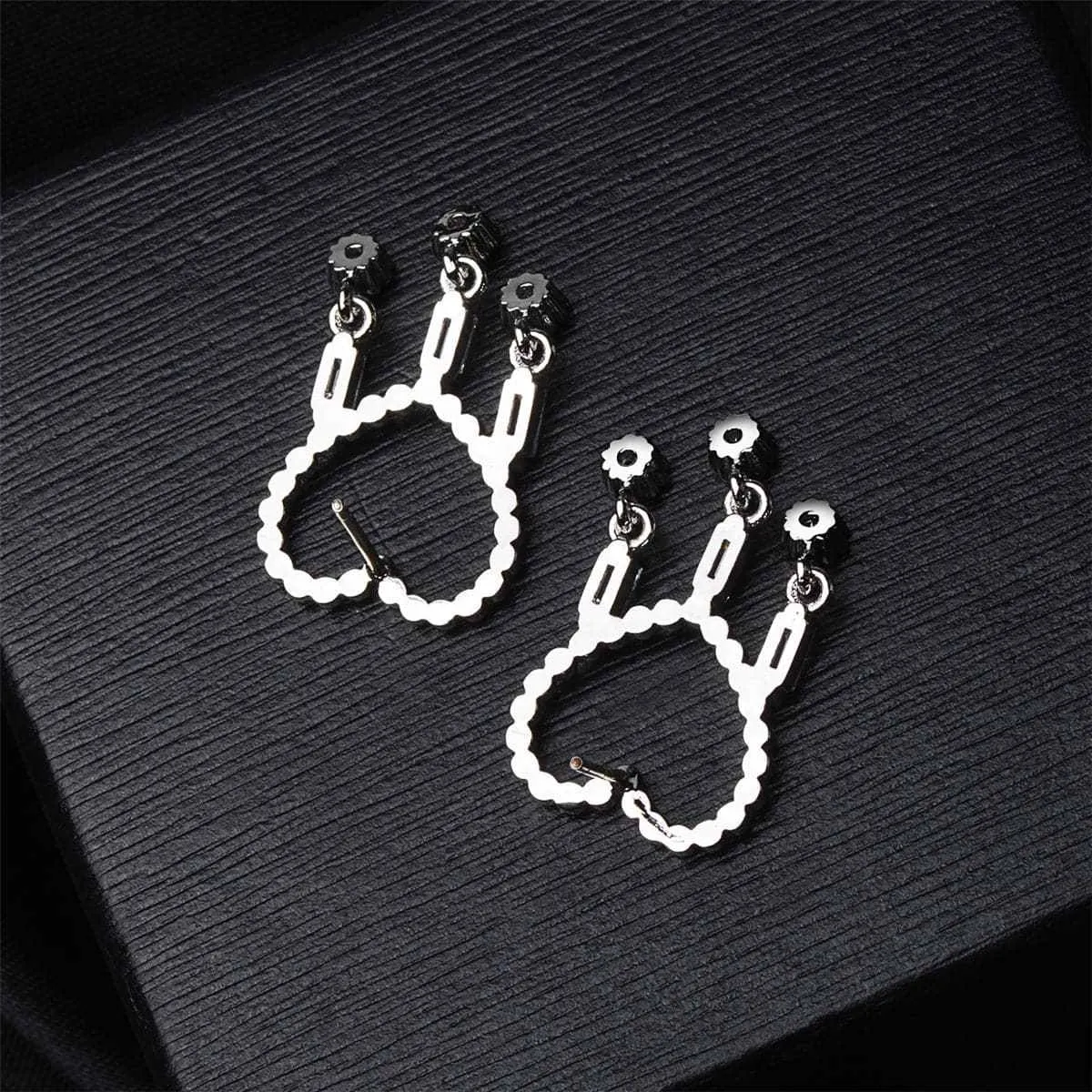 Cubic Zirconia & Silvertone Open Heart Tassel Drop Earrings sold by Zulily
