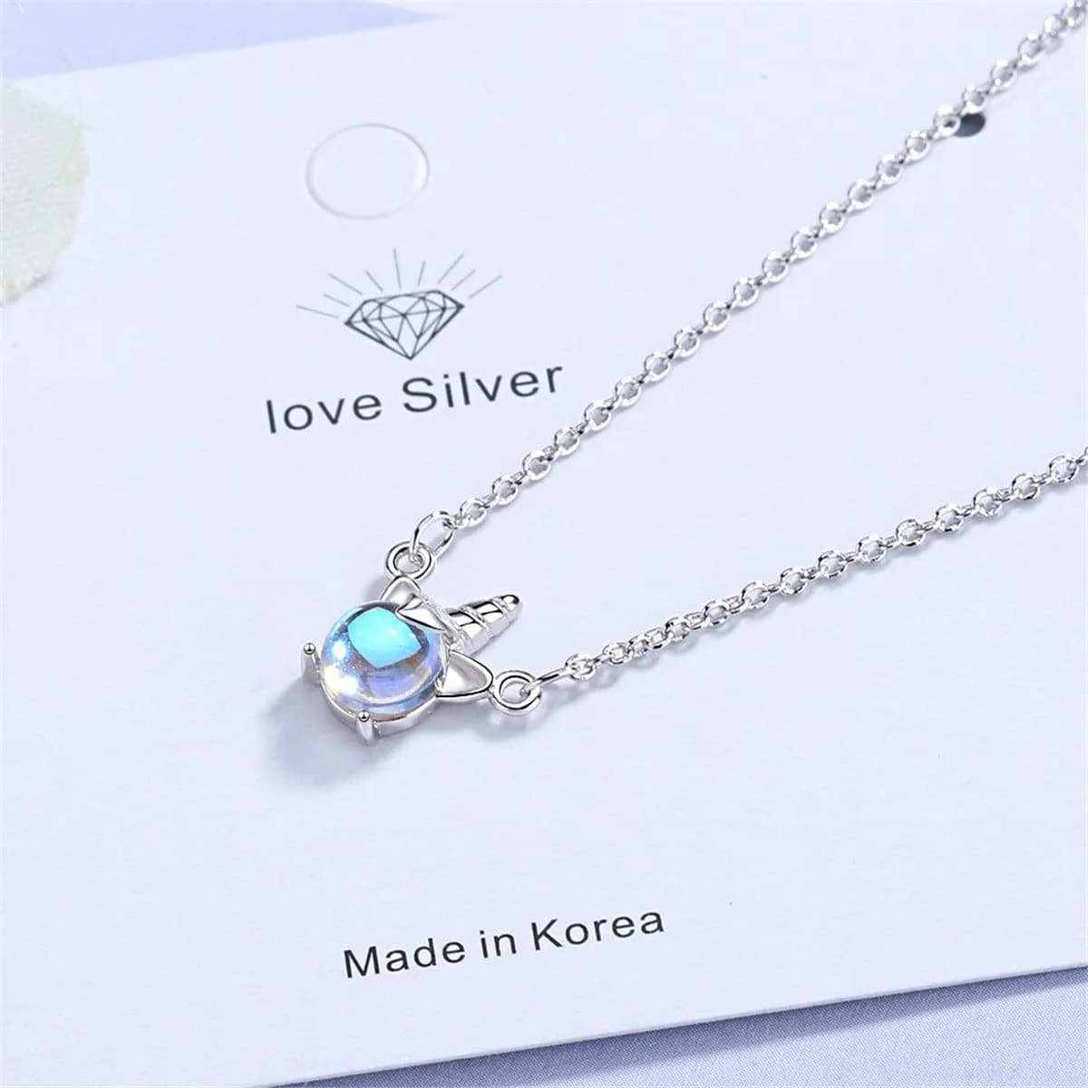 Blue Crystal & Cubic Zirconia Unicorn Pendant Necklace sold by Zulily product image thumbnail 2