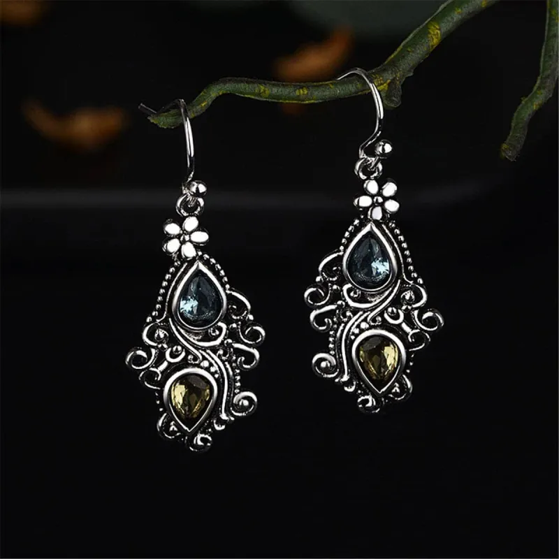 Crystal & Silvertone Double Pear Cut Drop Earrings made by Zulily