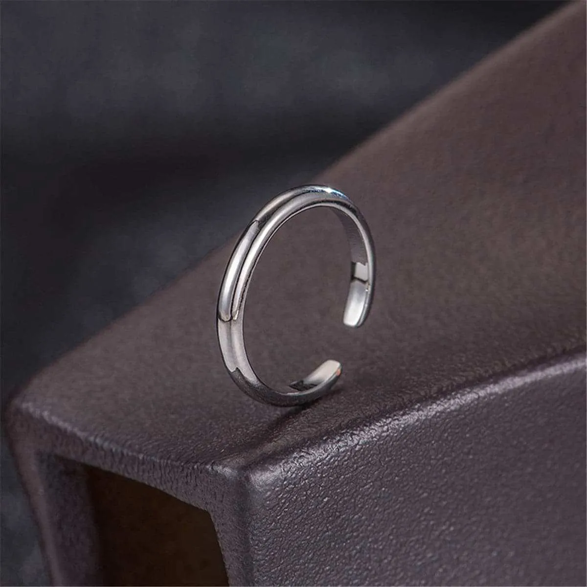 Cubic Zirconia & Silvertone Adjustable Toe Ring Set sold by Zulily product image thumbnail 2