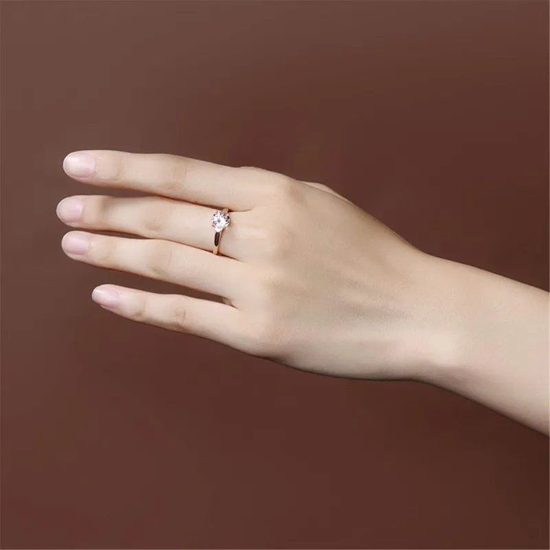 Champagne Crystal & Rose Goldtone Round Ring made by Zulily