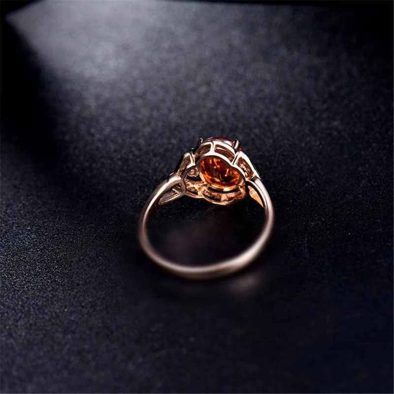 Yellow Crystal & Cubic Zirconia Adjustable Oval-Cut Ring made by Zulily