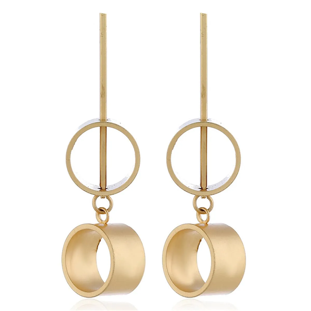 Goldtone Link Drop Earrings sold by Zulily product image thumbnail 2