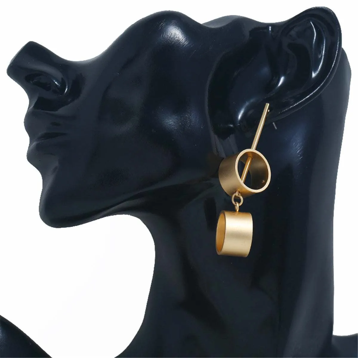 Goldtone Link Drop Earrings sold by Zulily product image thumbnail 3