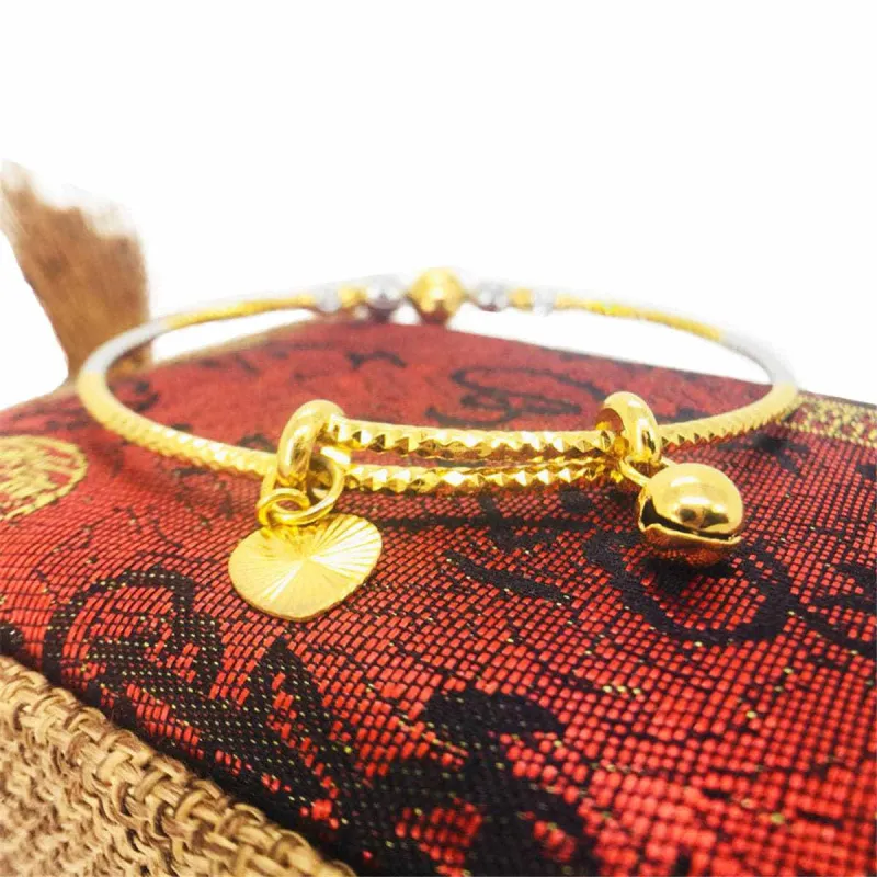 Two-tone Adjustable Charm Bangle made by Zulily