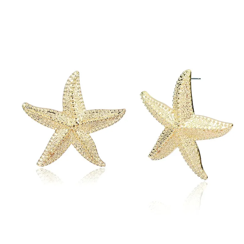 Goldtone Starfish Drop Earrings made by Zulily