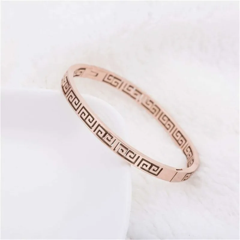 Rose Goldtone Great Wall Bangle made by Zulily