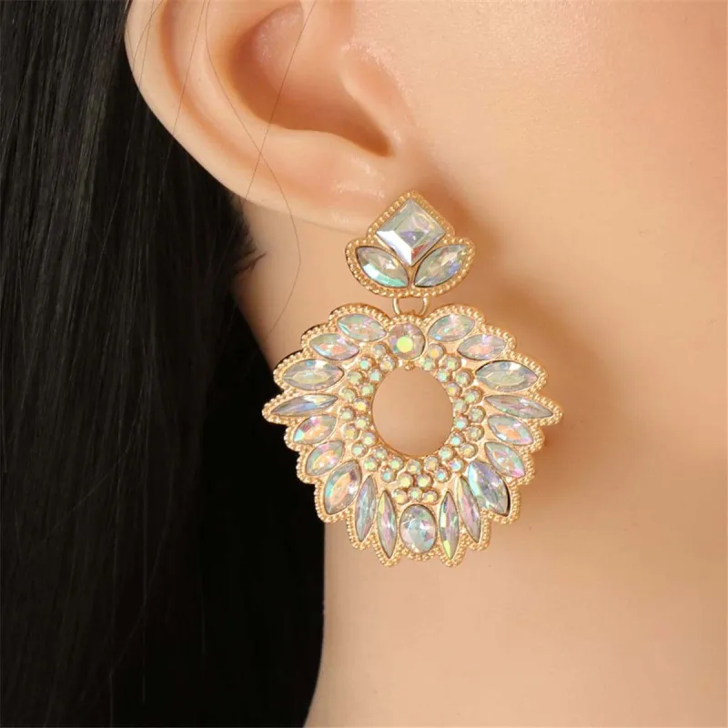 Crystal & Cubic Zirconia Geometric Drop Earrings made by Zulily