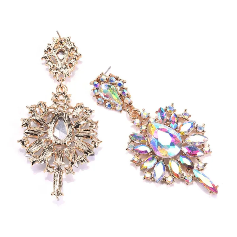 Crystal & Cubic Zirconia Teardrop Earrings made by Zulily