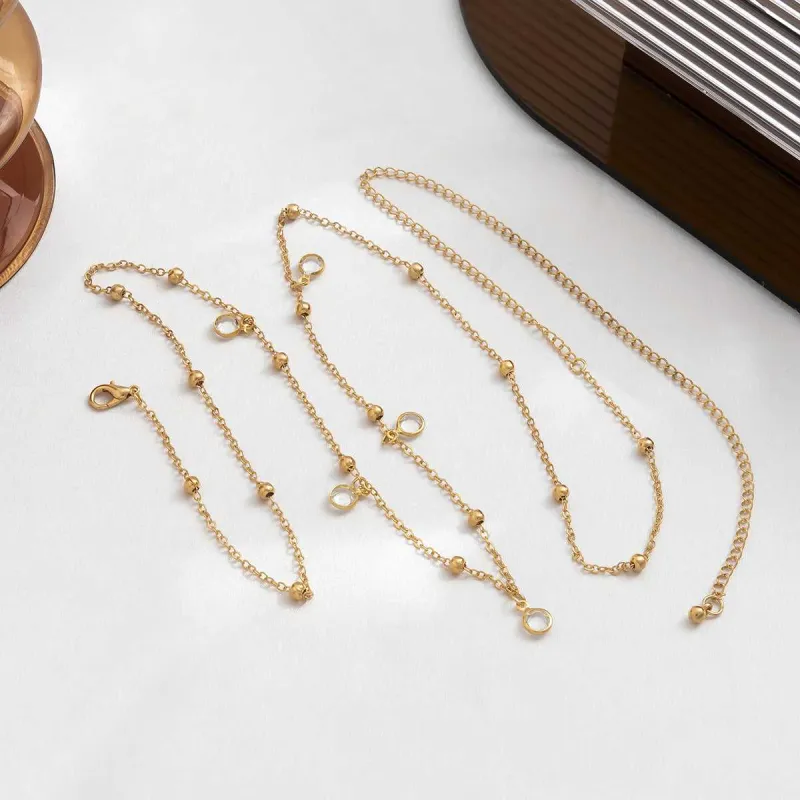 Cubic Zirconia & Goldtone Bead Waist Chain made by Zulily