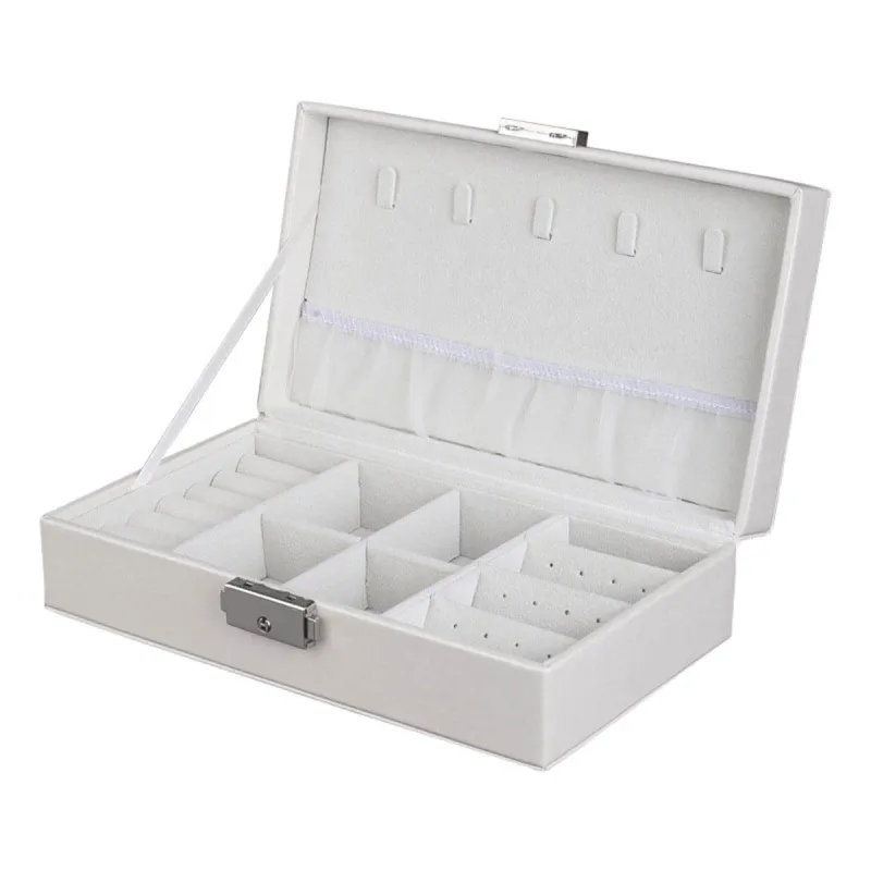 White Clasp Polystyrene Jewelry Storage Box made by Zulily