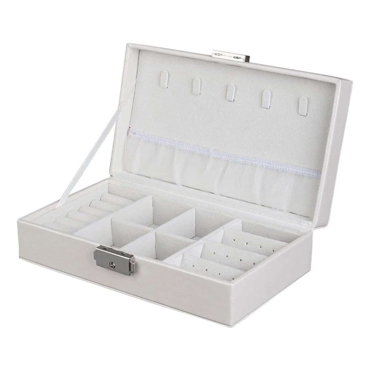 White Clasp Polystyrene Jewelry Storage Box sold by Zulily