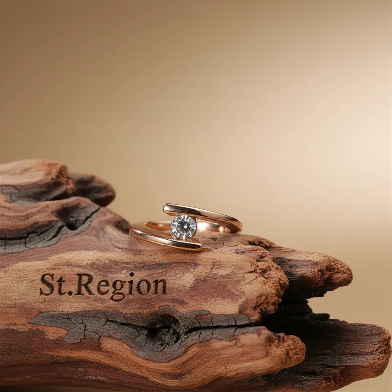 Cubic Zirconia & Crystal Bypass Ring made by Zulily