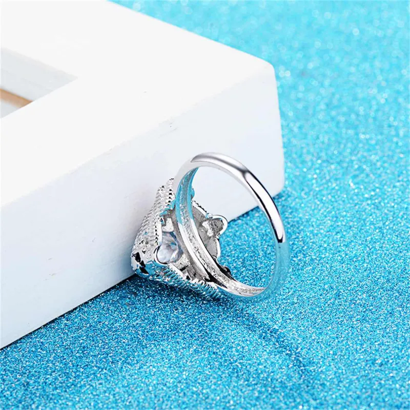 Crystal & Silvertone Skull Ring made by Zulily