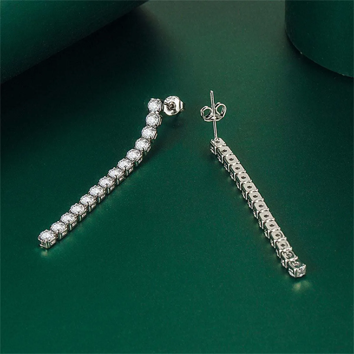 Clear Cubic Zirconia & Silvertone Tassel Drop Earrings sold by Zulily product image thumbnail 2