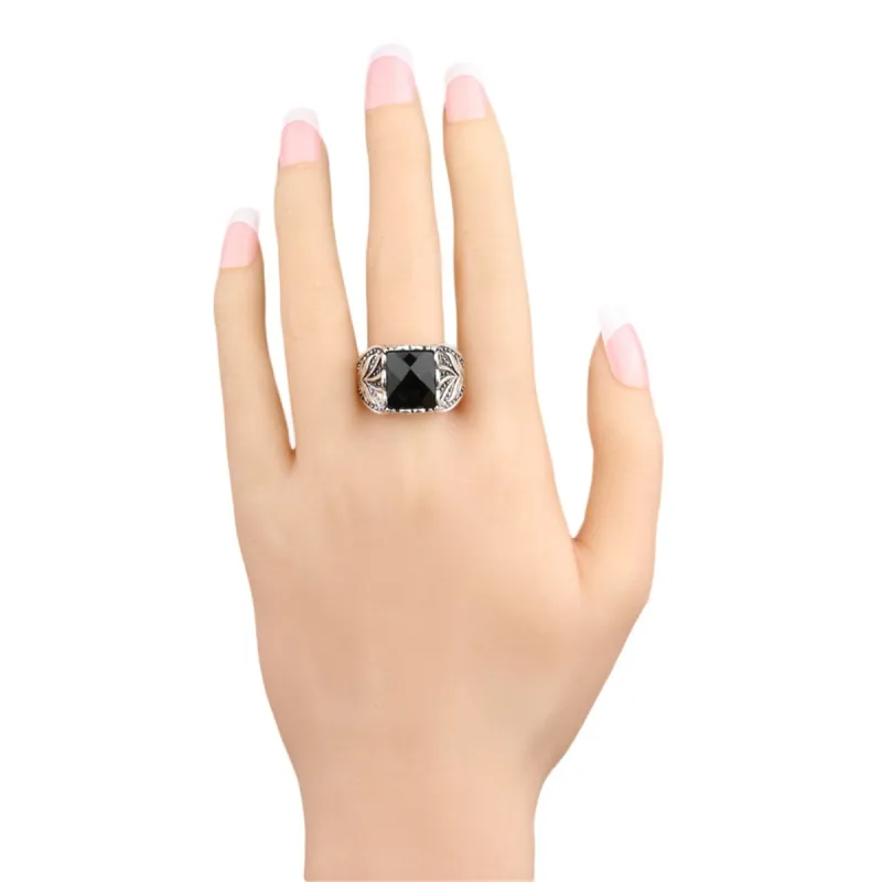 Black Square Band Ring made by Zulily