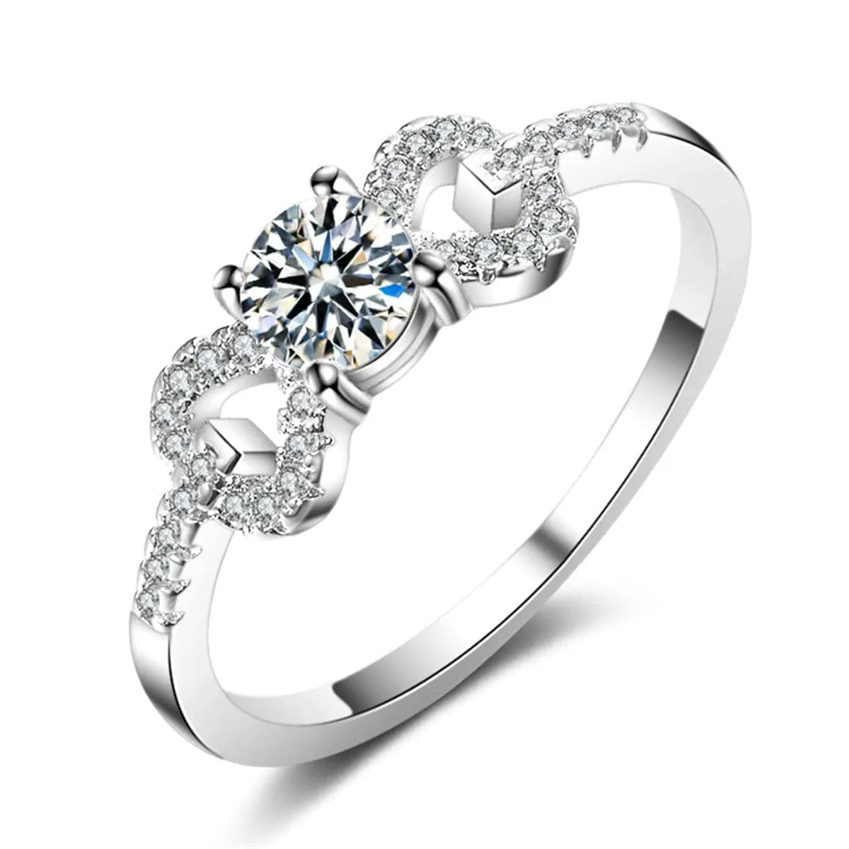 Crystal & Silvertone Bow Ring sold by Zulily product image thumbnail 3