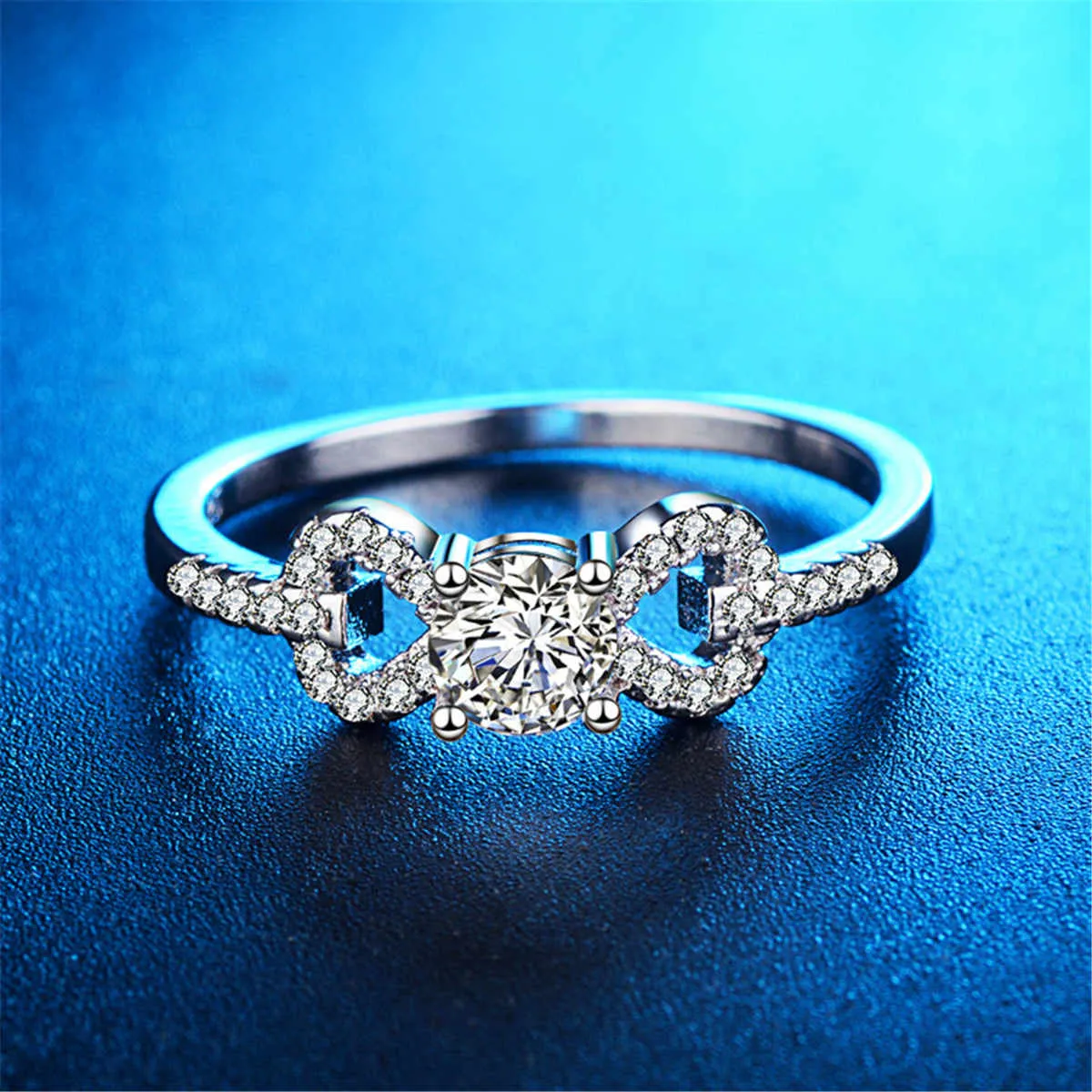 Crystal & Silvertone Bow Ring sold by Zulily