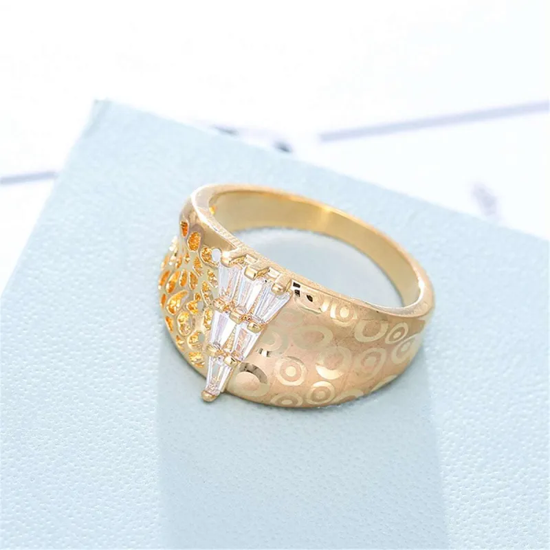 Crystal & Goldtone Tower Ring made by Zulily