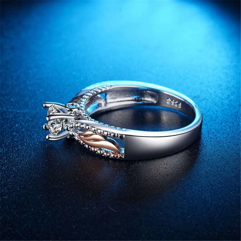 Crystal & Cubic Zirconia Two Tone Wing Ring made by Zulily