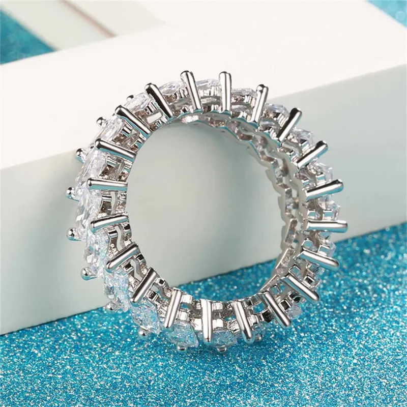 Crystal & Cubic Zirconia Baguette-Cut Band Ring made by Zulily