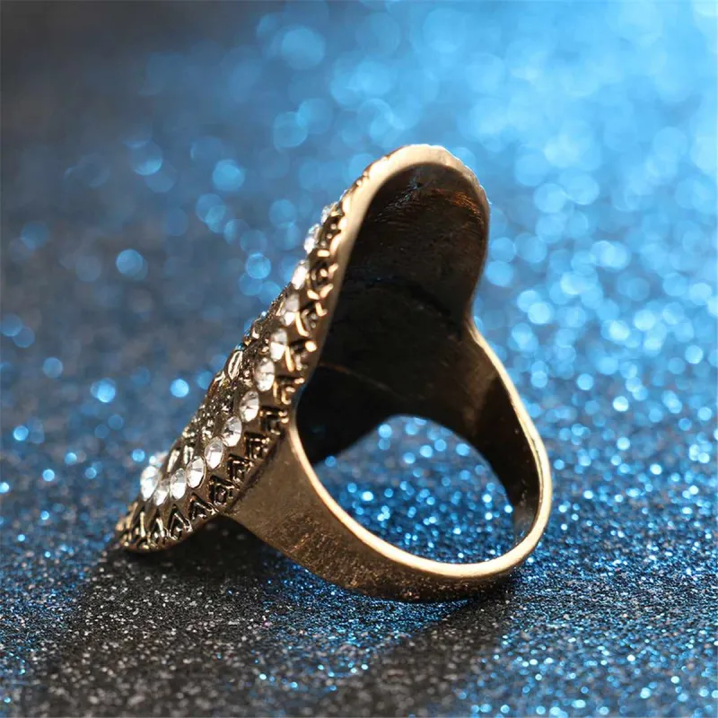 Cubic Zirconia & Goldtone Floral Band Ring made by Zulily