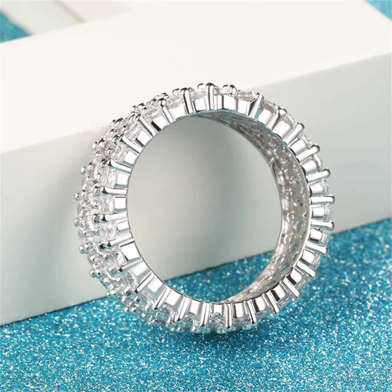 Crystal & Cubic Zirconia Silvertone Marquise Layer Ring made by Zulily