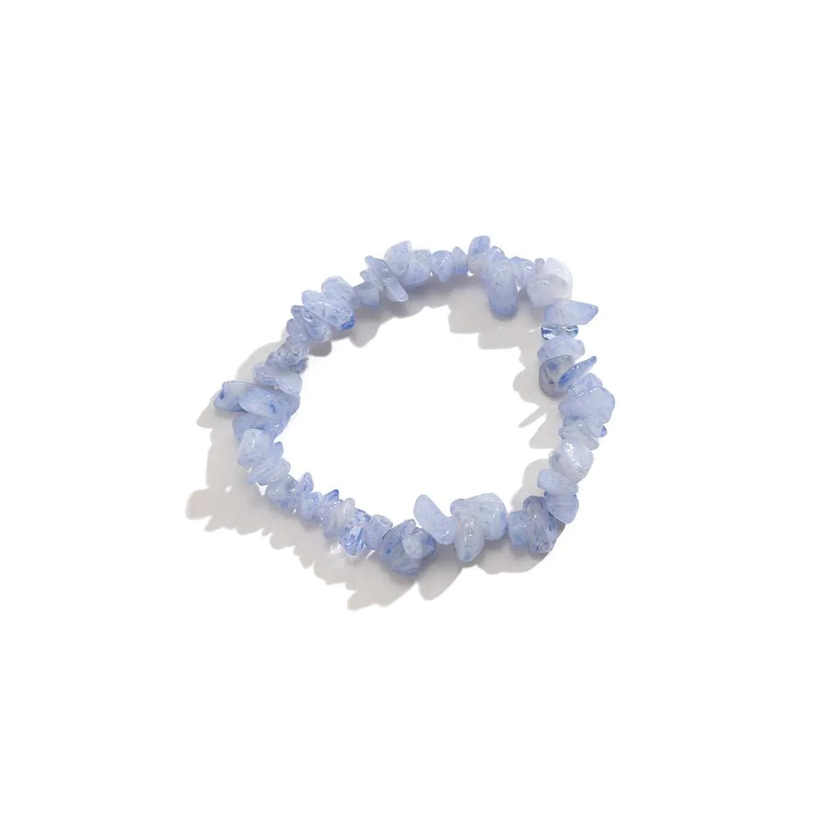 Blue Quartz Beaded Stretch Bracelet sold by Zulily product image thumbnail 2