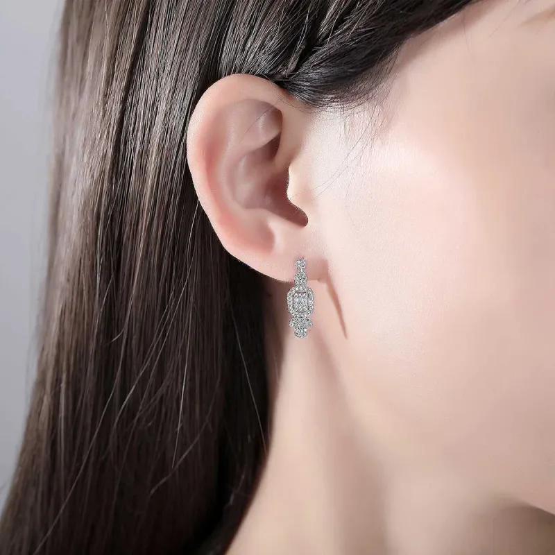 Crystal & Cubic Zirconia Geometric Drop Earrings made by Zulily